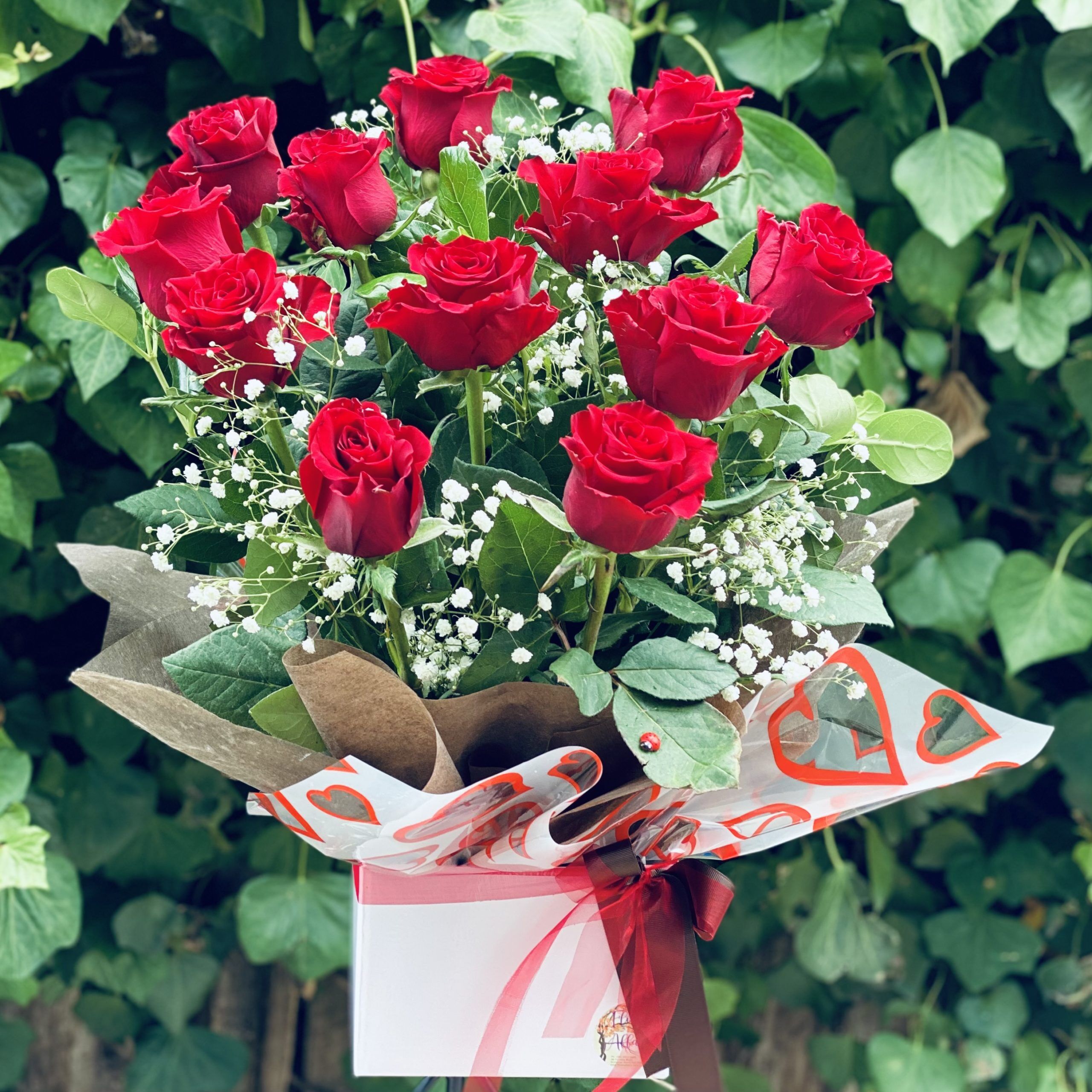 Dozen Red Roses Boxed